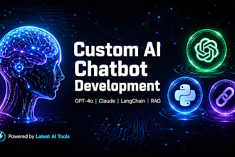 build a custom ai chatbot or llm app using chatgpt, claude or langchain
