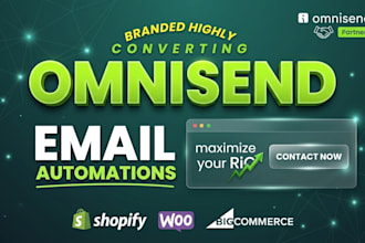 set up email automation workflows using mailchimp, klaviyo