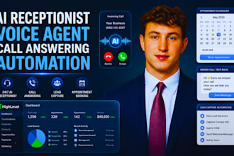 build gohighlevel ai receptionist ghl voice agent highlevel call answering
