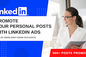 promote your personal linkedin posts with paid ads