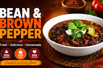 cook beans and pasta with brown pepper and oily