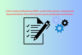 create professional sops, work instructions, and process documentation