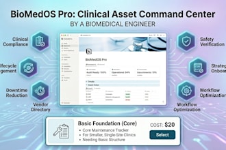 setup a high level biomedical asset operational management notion system