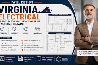 design virginia electrical plans autocad lighting layout and load calculations