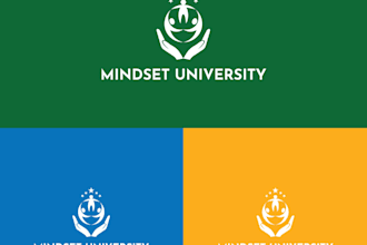 create a custom university logo with academic excellence
