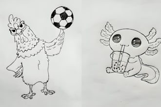 do cartoon character pencil sketch or pencil art drawings