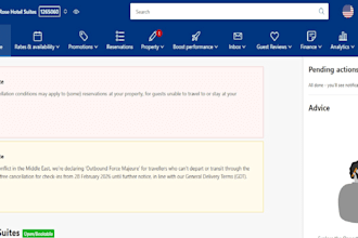 train your staff online on most common otas extranet booking, expedia, agoda