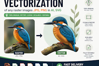 create a handmade vector logo