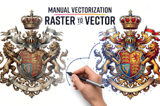 create a manual vectorization of a image