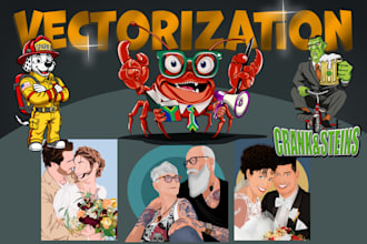 create a manual vectorization of a image