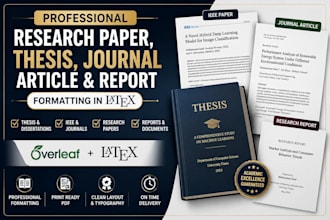 format thesis, research paper, journal article and dissertation in latex
