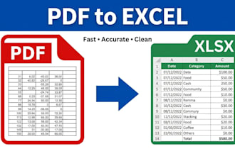 convert PDF to excel, bank statements, invoices and reports