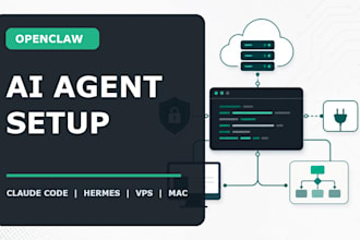 set up openclaw, claude code or hermes ai agents on your vps or mac