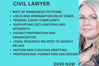 draft writ of mandamus petition, immigration lawyer