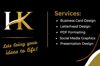 design professional business cards and letterhead