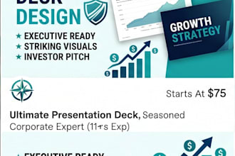 design a professional corporate powerpoint presentation or pitch deck
