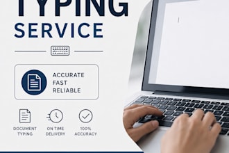 do fast and accurate copy typing and document retyping