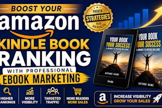 boost your amazon kindle book ranking with professional ebook marketing