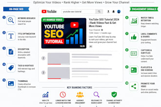 do a professional SEO of youtube videos