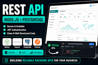 develop rest API using nodejs express and postgresql