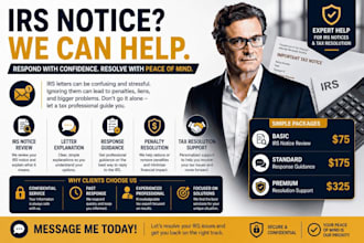 respond to irs notices and provide tax resolution support