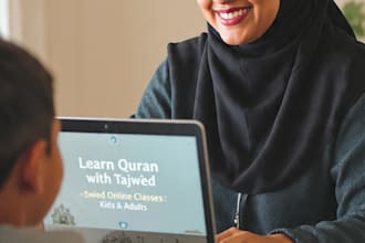 teach quran with tajweed online for kids and adults