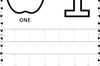 create cute number tracing book and coloring pages for kids