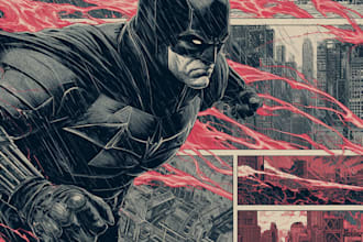 draw an incredible comic book cover for you