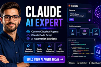 claude consultant, build custom claude ai agent   claude trainer and claude code