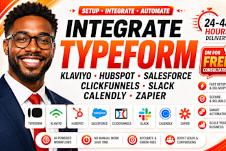 integrate typeform klaviyo hubspot salesforce clickfunnels slack calendly zapier