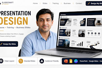 design course training and business presentation slides