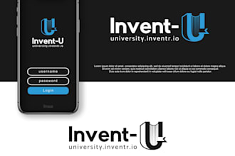 create a custom university logo with academic excellence