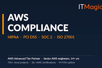 set up hipaa, pci dss or soc 2 compliant AWS infrastructure