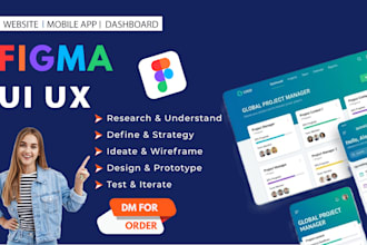 do figma ui ux design, website ui ux design, app ui ux design