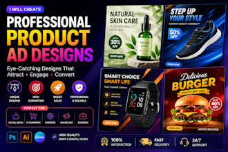create professional product promotion designs
