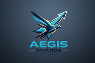 design a sleek and dynamic flying logo for your brand