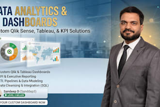 provide data analytics, KPI reporting, power bi, qlik and tableau solutions