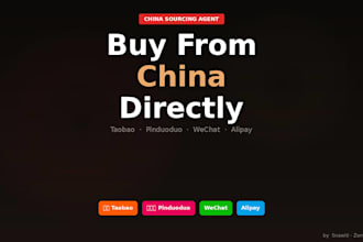 be your china product sourcing agent