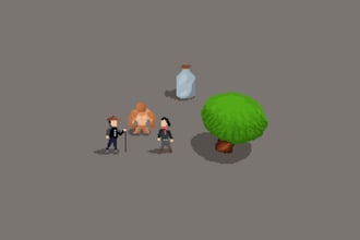 be your pixel character and prop artist