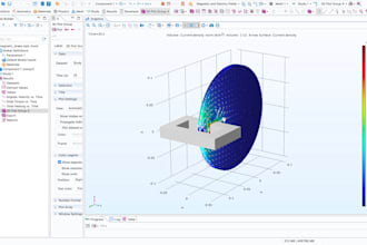 simulate a 3d magnetic brake with eddy currents and braking torque in comsol