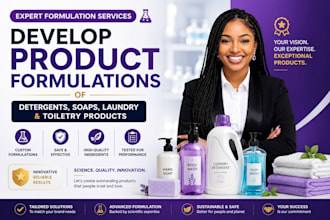 formulate laundry and cleaning detergent, liquid or powder product formulation