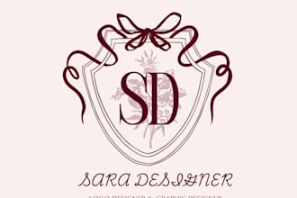 design elegant wedding monogramlogo for boutique and brand business