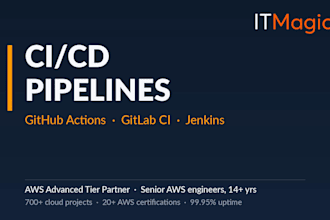 set up a ci cd pipeline with github actions, gitlab ci or jenkins