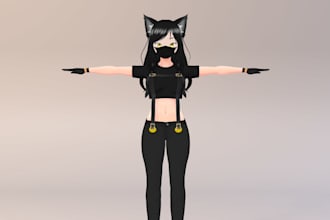create a rigged 3d vtuber model for streaming and vrchat