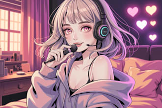 be your female voice actress for anime, asmr, sexy and emotional voice over