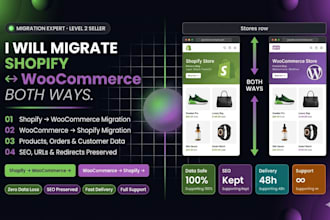migrate shopify to wordpress and wordpress to shopify website