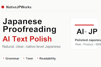 proofread and fix ai translated japanese