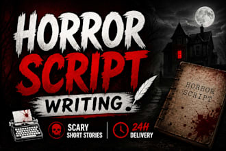 write scary horror story scripts for youtube shorts