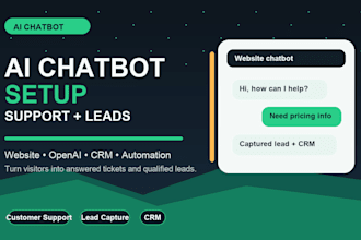 build a whatsapp ai chatbot for auto reply and lead capture