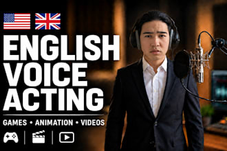 record an english male voice over